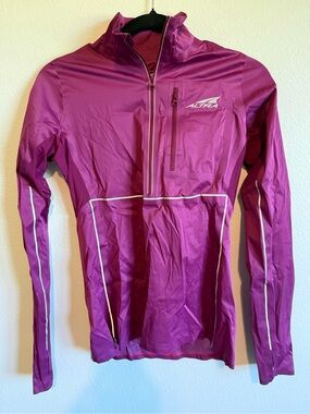 Altra Women's Purple Magenta Running Jacket with Reflective Accents